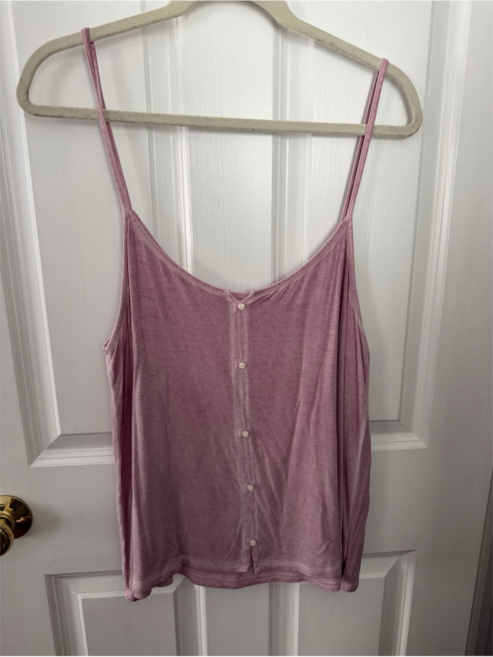 Women’s dusty pink Button-Front Cami Top